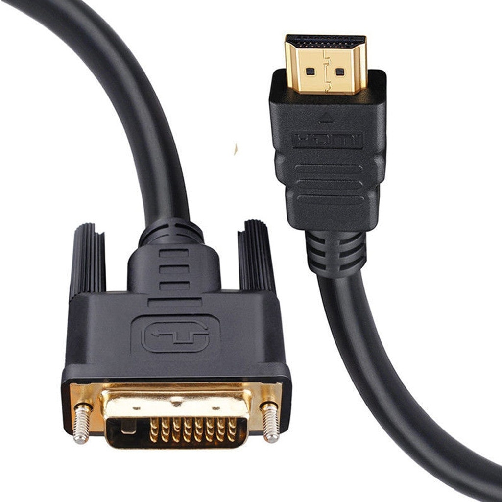 DVI to HDTV Cable DVI to HDMI Compatible Cable 1080P 3D DVI D 24 1 Pin Adapter Cables for TV BOX DVD PC Projector
